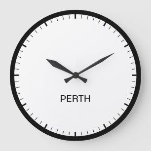 Redondo Grande Reloj estilo sala de prensa de Perth Australia Tim