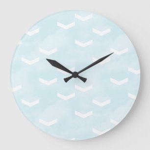 Redondo Grande Reloj "Flechas en el cielo"
