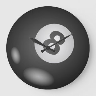 Redondo Grande Reloj fresco del billar