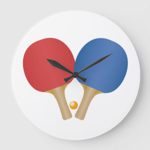Redondo Grande Reloj fresco del ping-pong
