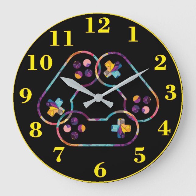 Redondo Grande Reloj Gamer (Anverso)