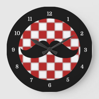 Redondo Grande Reloj gordo del bigote del cocinero