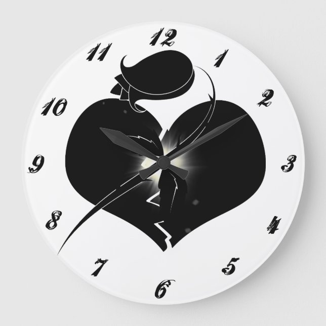 Redondo Grande Reloj gótico (Anverso)