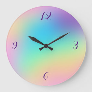 Redondo Grande Reloj gradiente pastoral facial