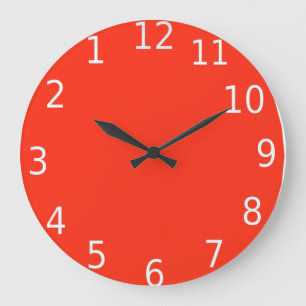 Redondo Grande Reloj hacia atrás