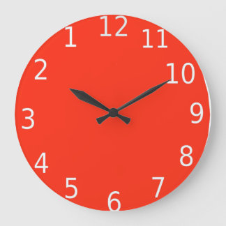 Redondo Grande Reloj hacia atrás