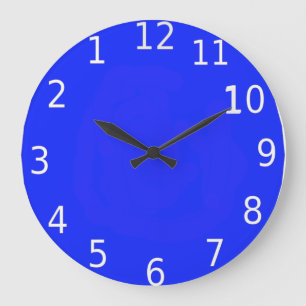 Redondo Grande Reloj hacia atrás