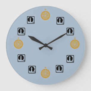 Redondo Grande Reloj - Hora de Mariner