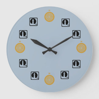 Redondo Grande Reloj - Hora de Mariner