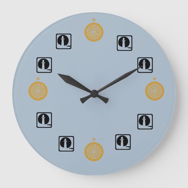 Redondo Grande Reloj - Hora de Mariner (Anverso)