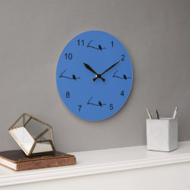 Redondo Grande Reloj - Hora del Colibrí