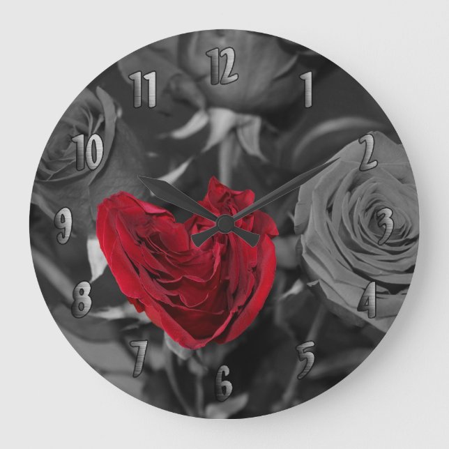 Redondo Grande Reloj imperfecto perfecto con números (Anverso)