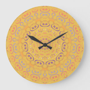 Redondo Grande Reloj indio