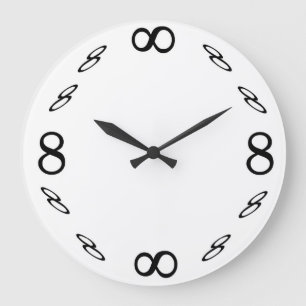 Redondo Grande Reloj infinito