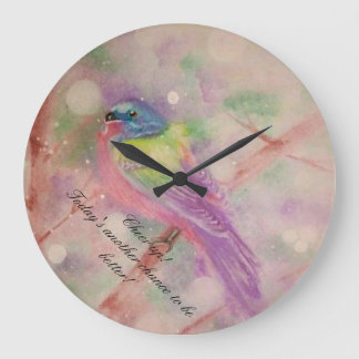 Redondo Grande Reloj inspirador