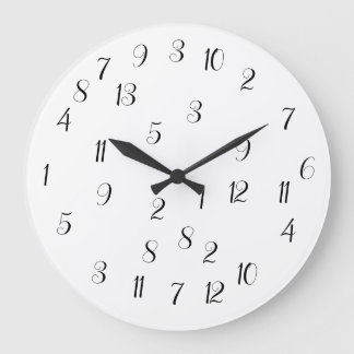 Redondo Grande Reloj inútilmente inútil