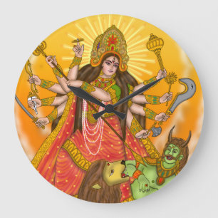 Redondo Grande Reloj Mahishasur Mardini Durga