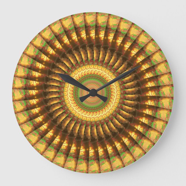 Redondo Grande Reloj Mandala 2 (Anverso)