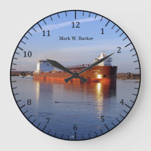 Redondo Grande Reloj Mark W. Barker