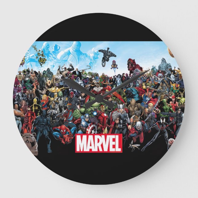 Redondo Grande reloj Marvel (Anverso)