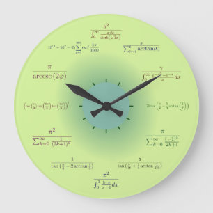 Redondo Grande Reloj matemático