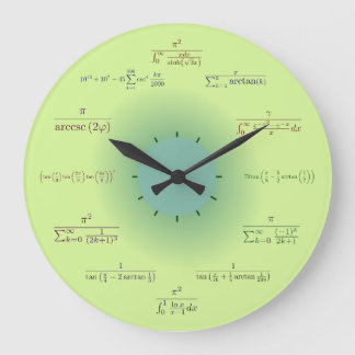 Redondo Grande Reloj matemático