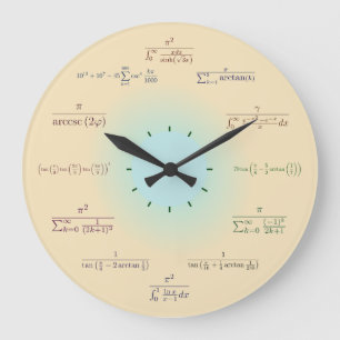 Redondo Grande Reloj matemático