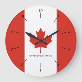 Redondo Grande Reloj métrico canadiense