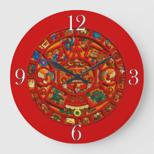 Redondo Grande Reloj mexicano azteca de la historia del