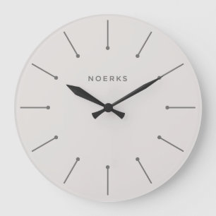 Redondo Grande Reloj minimalista Noirva