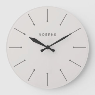 Redondo Grande Reloj minimalista Noirva