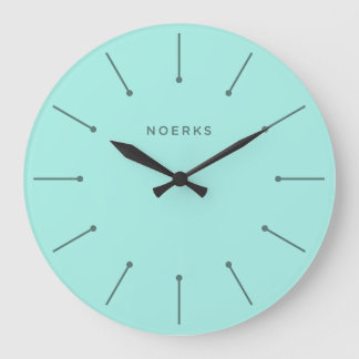 Redondo Grande Reloj Minimalista Noirva
