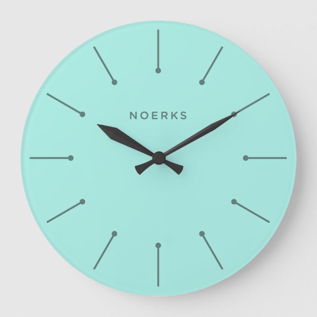 Redondo Grande Reloj Minimalista Noirva (Anverso)