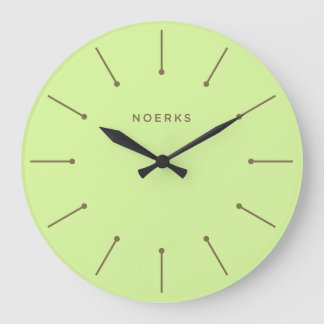 Redondo Grande Reloj Minimalista Noirva