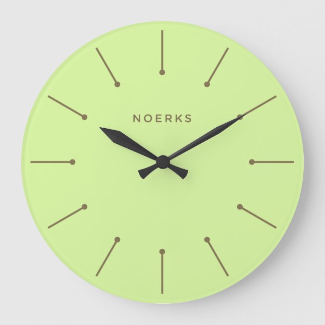 Redondo Grande Reloj Minimalista Noirva (Anverso)