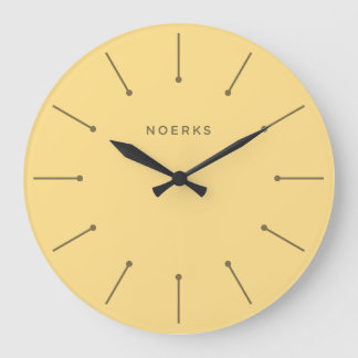 Redondo Grande Reloj minimalista Noirva