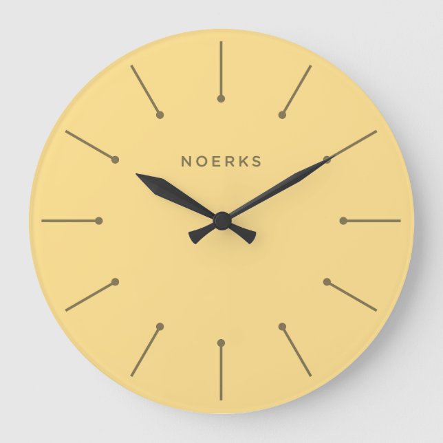 Redondo Grande Reloj minimalista Noirva (Anverso)