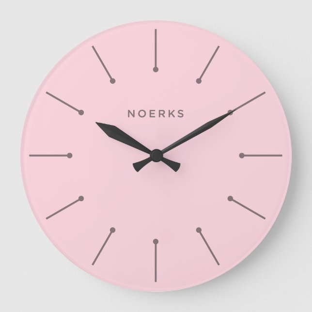 Redondo Grande Reloj minimalista Noirva (Anverso)