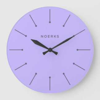 Redondo Grande Reloj Minimalista Noirva