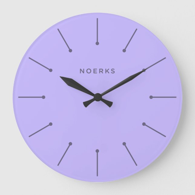 Redondo Grande Reloj Minimalista Noirva (Anverso)