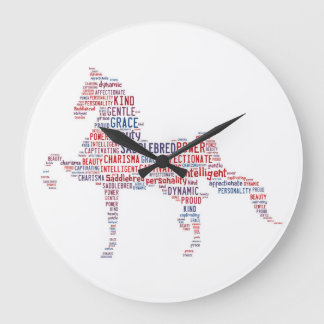 Redondo Grande Reloj montado