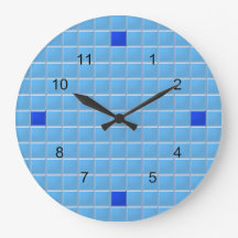 Reloj - Mosaico de la Plaza Azul