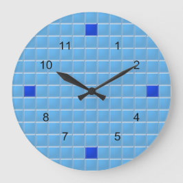 Redondo Grande Reloj - Mosaico de la Plaza Azul