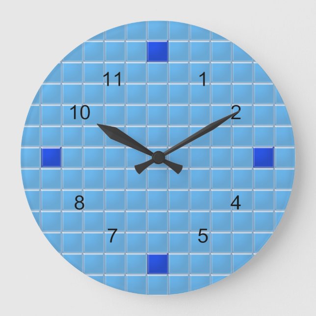 Redondo Grande Reloj - Mosaico de la Plaza Azul (Anverso)