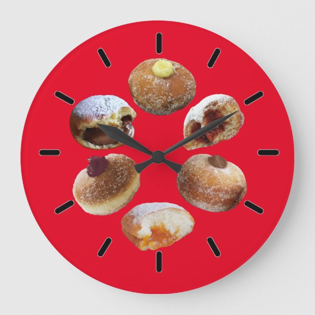 Redondo Grande Reloj mural "Bomboloni italiano" (Anverso)