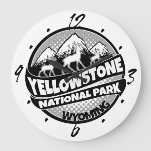 Redondo Grande Reloj negro de Wyoming en el Parque Nacional Yello