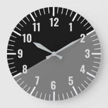 Reloj negro y gris vintage con números