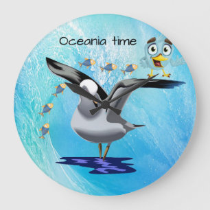 Redondo Grande Reloj oceánico de aves marinas