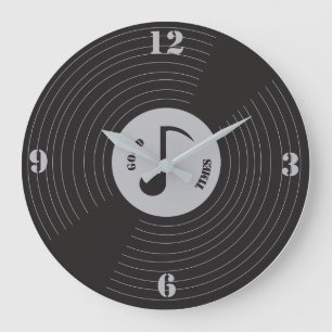 Redondo Grande reloj pared