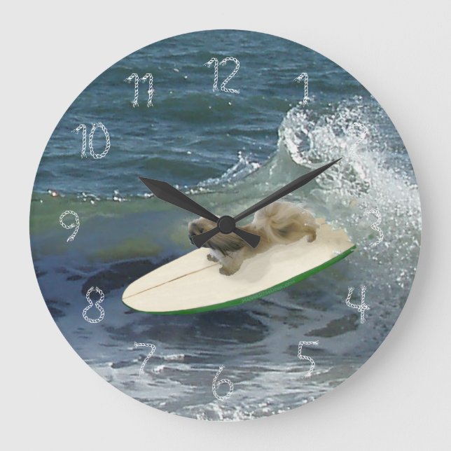 Redondo Grande Reloj pekingés (Anverso)